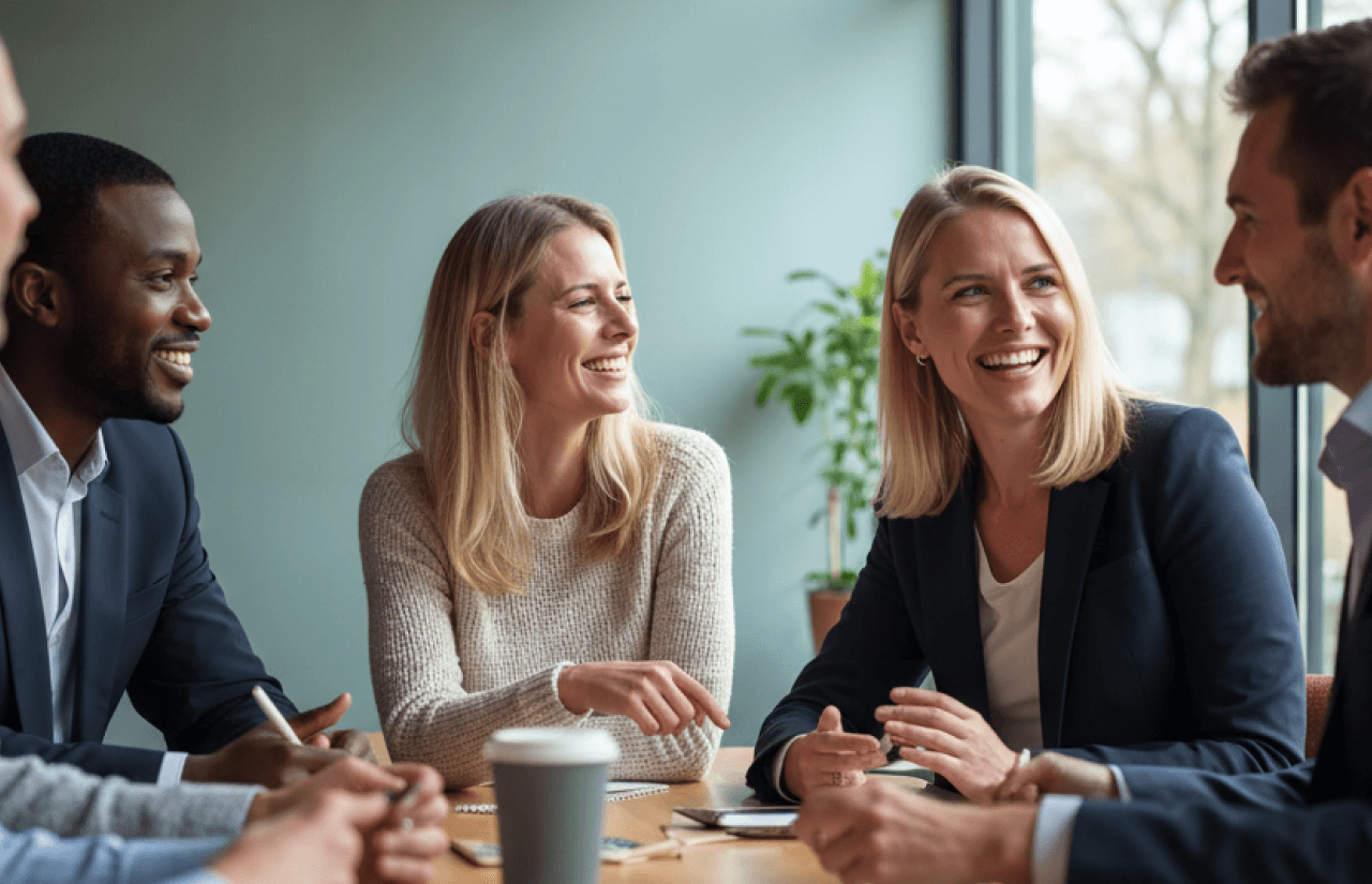 MyHives team meeting with partners